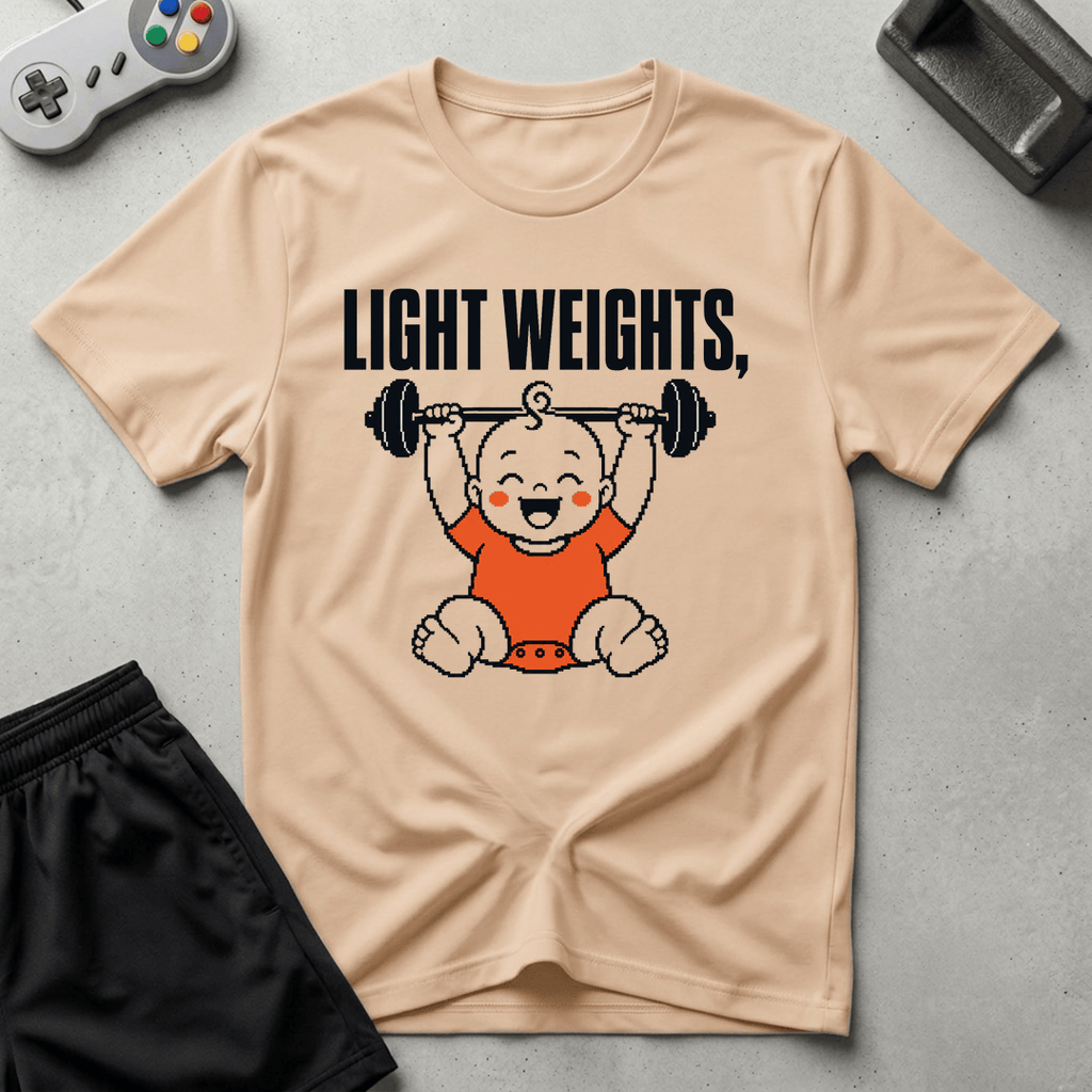 Light Weights, Baby T-Shirt - Natural