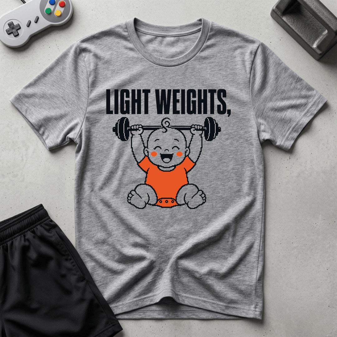 Light Weights, Baby T-Shirt - Sport Grey
