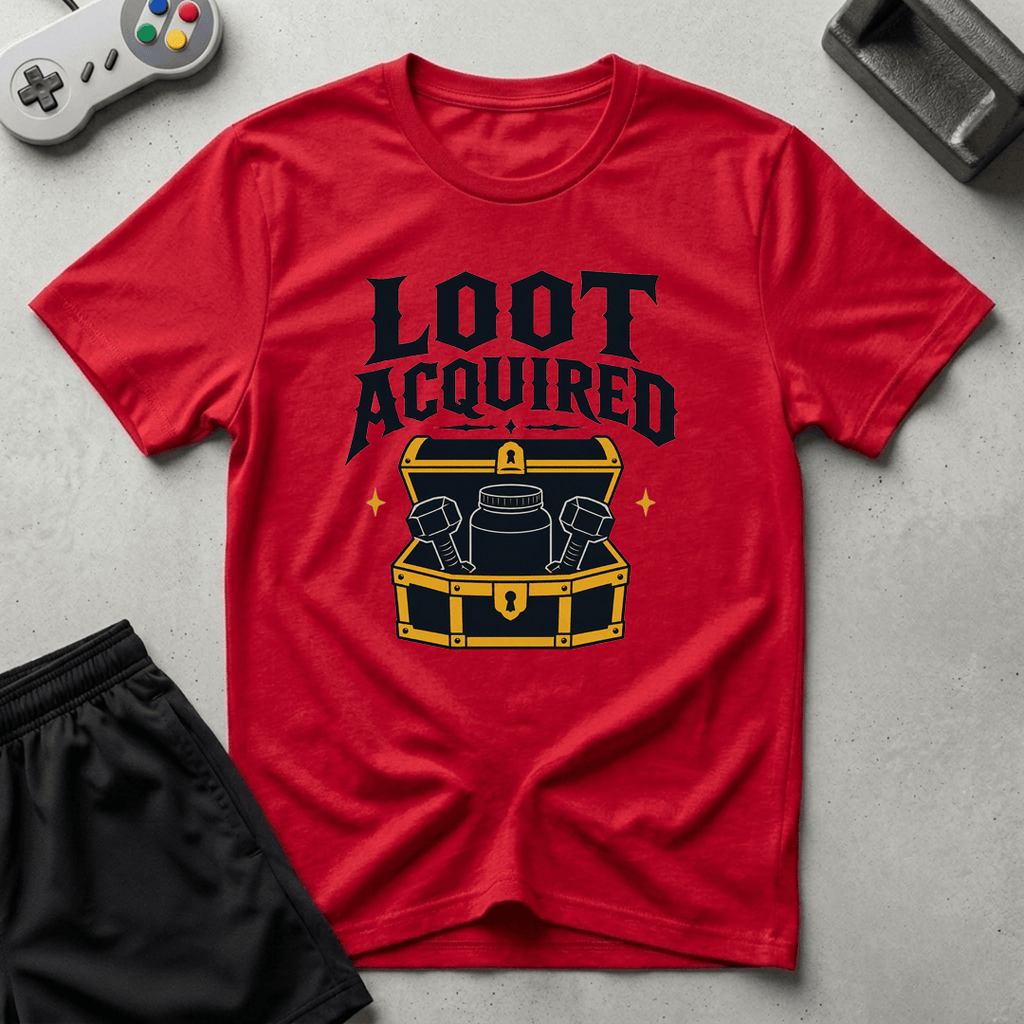 Loot Acquired T-Shirt - Red