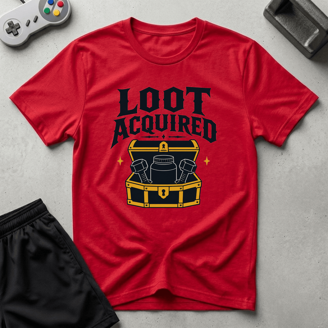 Loot Acquired T-Shirt - Red