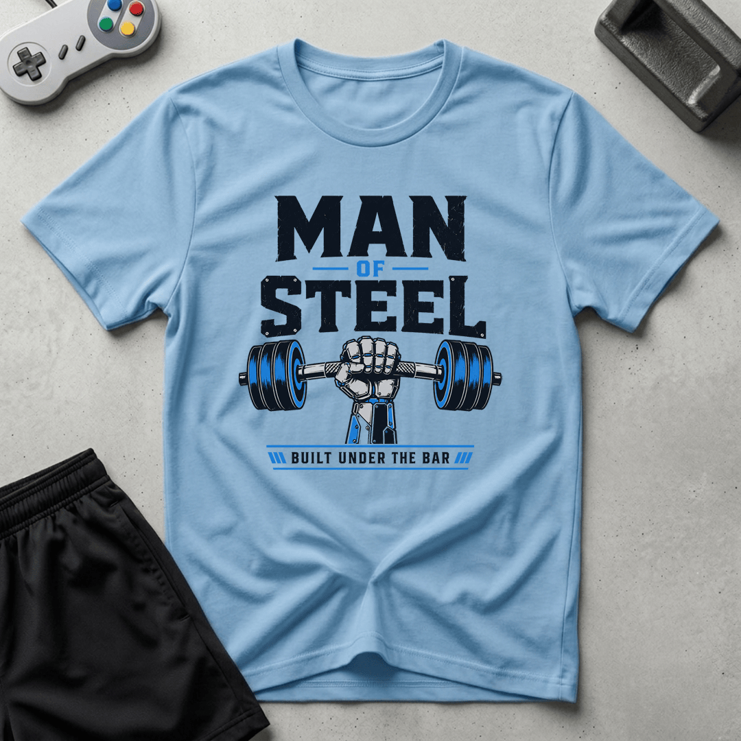 Man of Steel T-Shirt - Light Blue