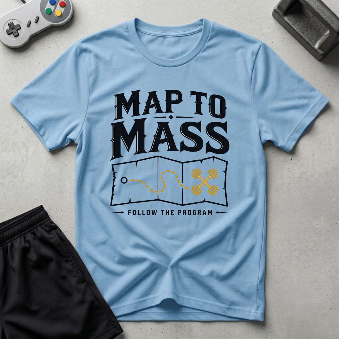 Map To Mass T-Shirt - Light Blue