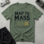 Map To Mass T-Shirt - Military Green