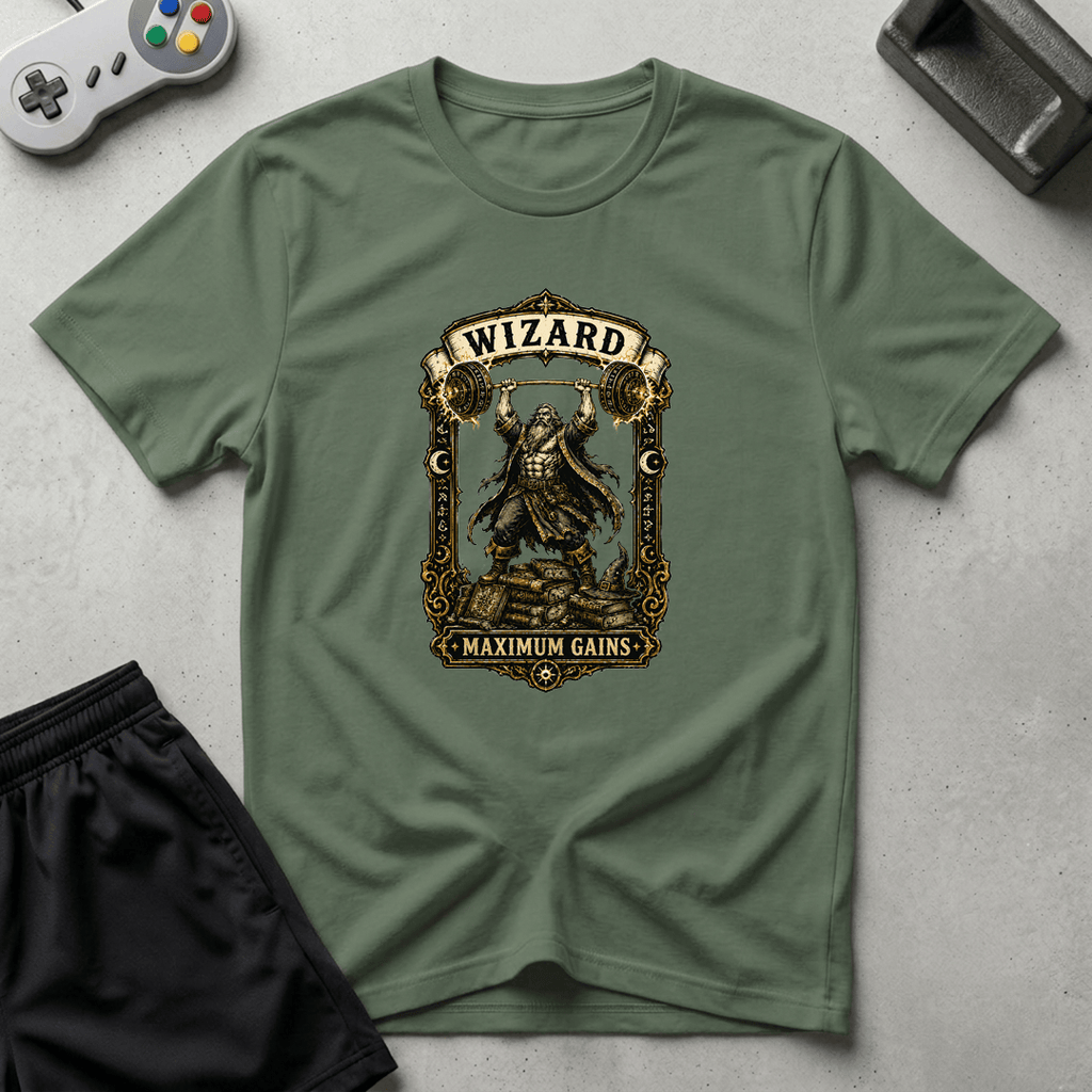 Maximum Gains T-Shirt - Military Green