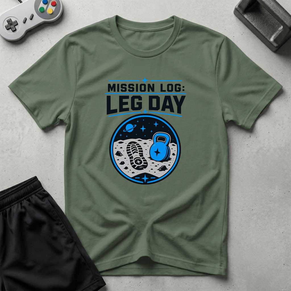 Lunar Leg Day T-Shirt - Military Green