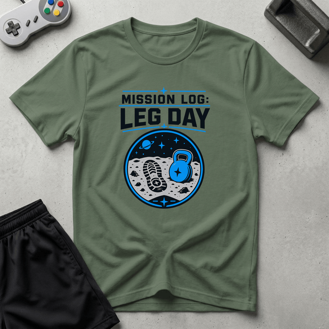 Lunar Leg Day T-Shirt - Military Green