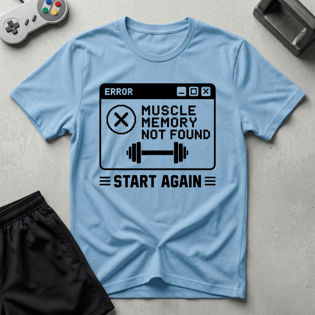 Fitness Error T-Shirt - Light Blue