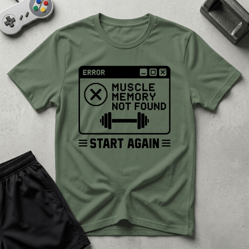 Fitness Error T-Shirt - Military Green