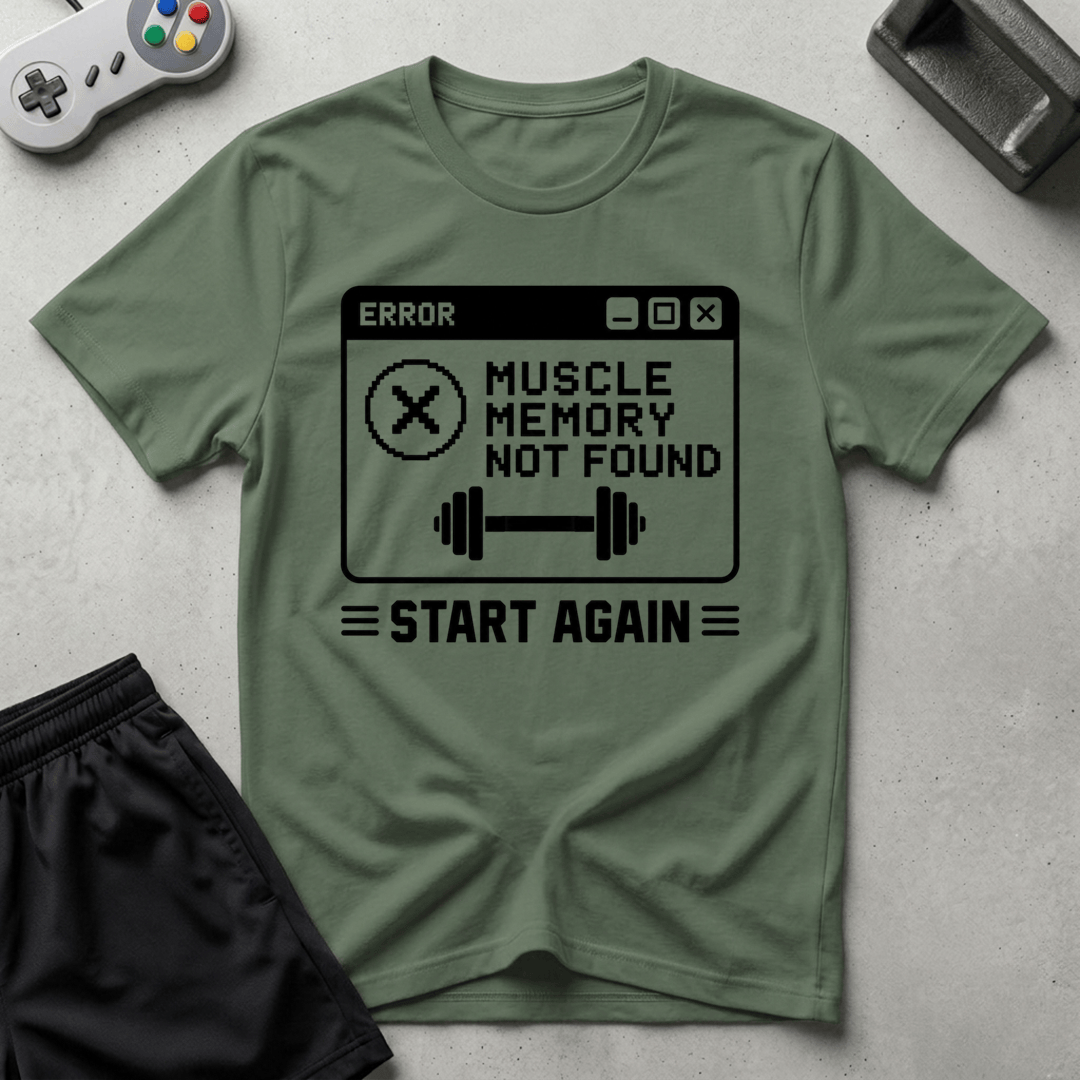 Fitness Error T-Shirt - Military Green