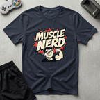Muscle Nerd T-Shirt - Navy