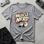Muscle Nerd T-Shirt - Sport Grey