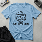 Critical Leg Fail T-Shirt - Light Blue