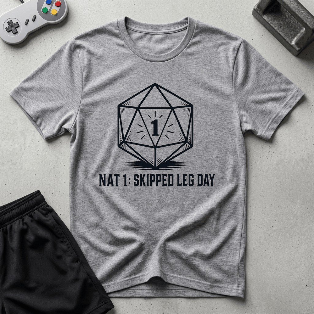 Critical Leg Fail T-Shirt - Sport Grey
