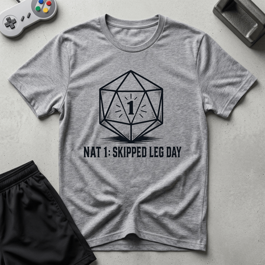 Critical Leg Fail T-Shirt - Sport Grey