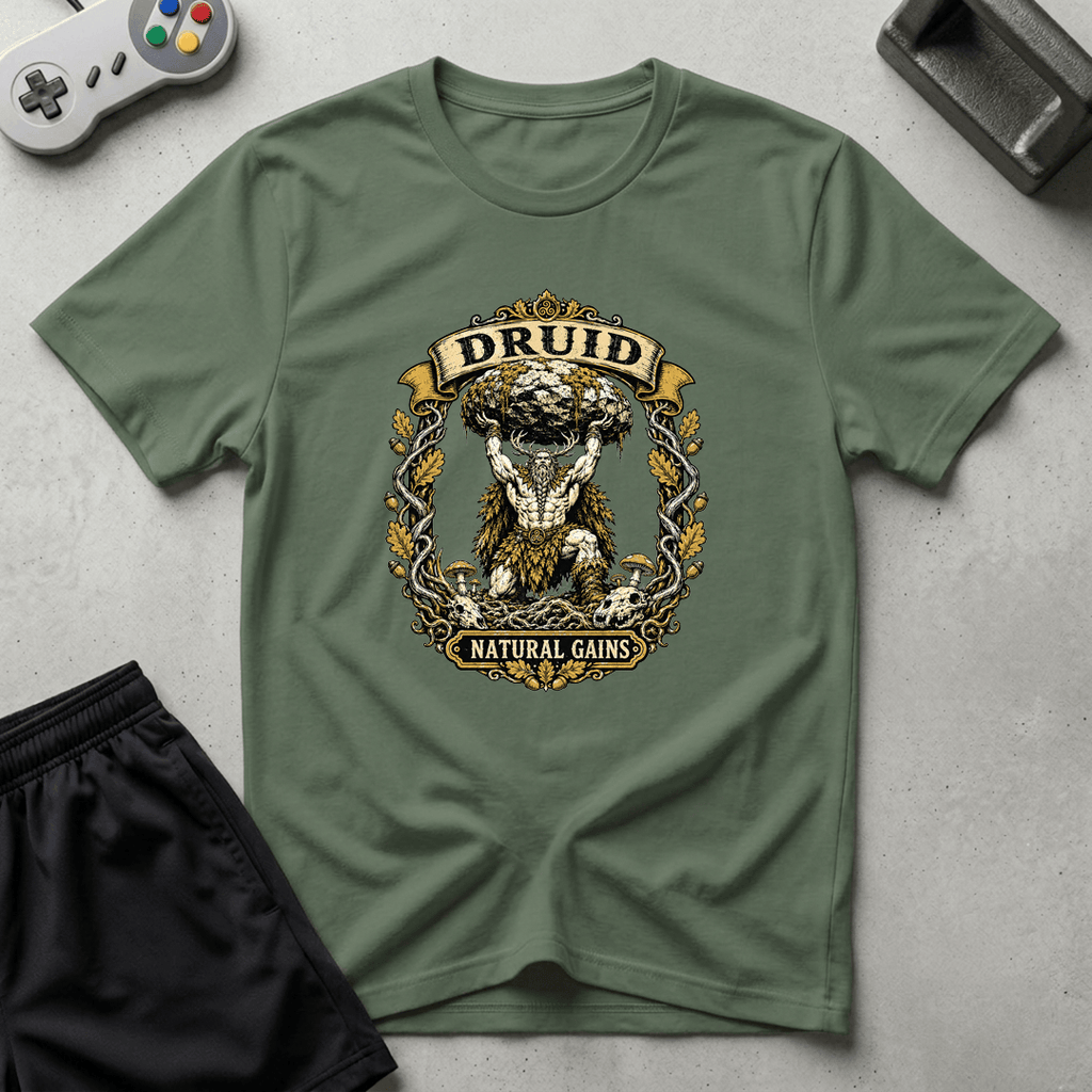 Natural Gains T-Shirt - Military Green