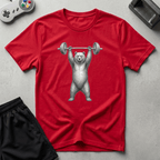 Nerd Bear Deadlift T-Shirt - Red