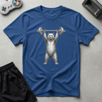 Nerd Bear Deadlift T-Shirt - Royal
