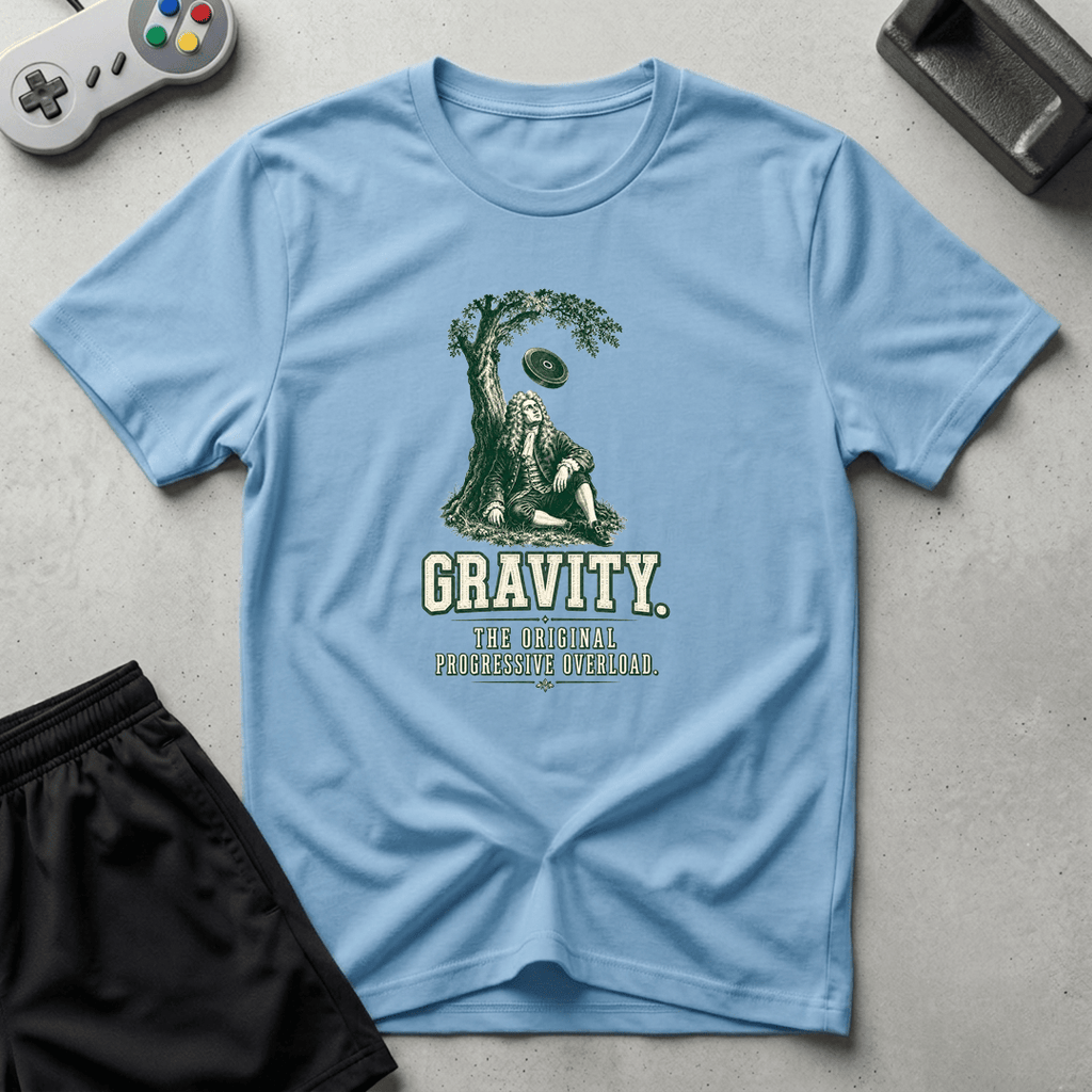 Newtonian Gravity T-Shirt - Light Blue