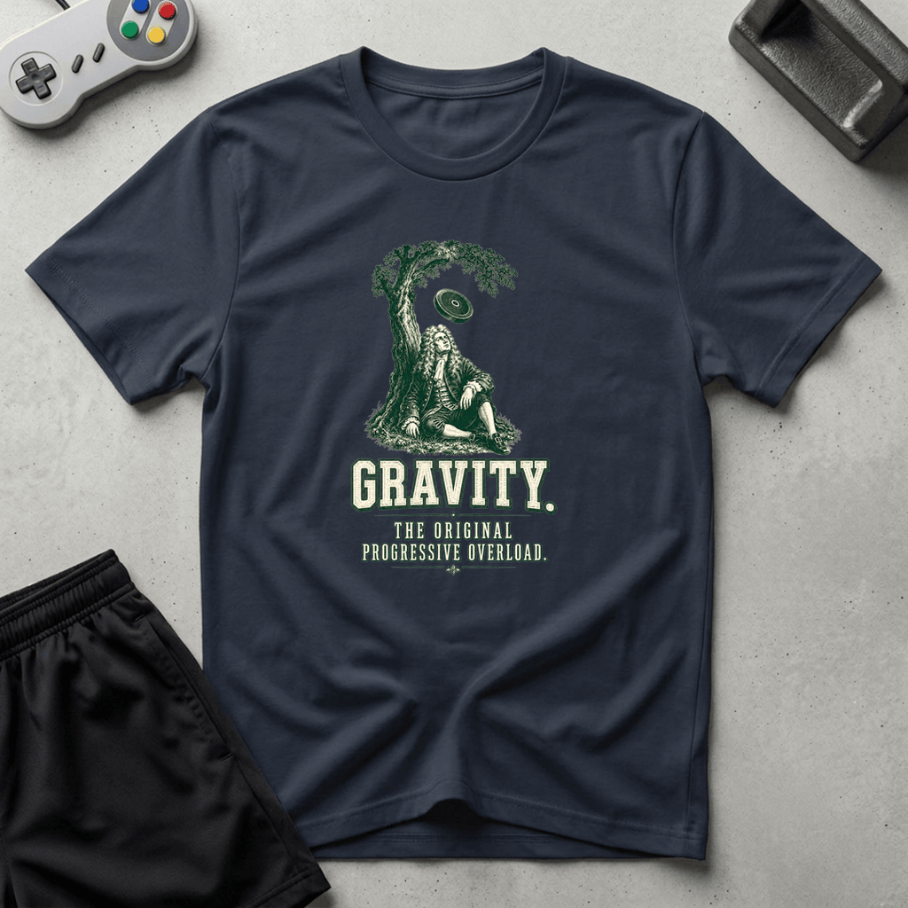 Newtonian Gravity T-Shirt - Navy