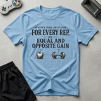 Newton's Gains T-Shirt - Light Blue