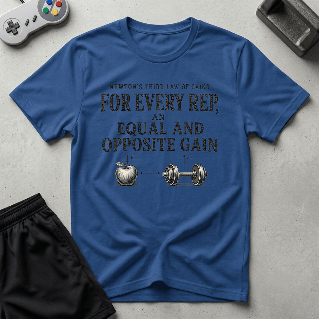 Newton's Gains T-Shirt - Royal