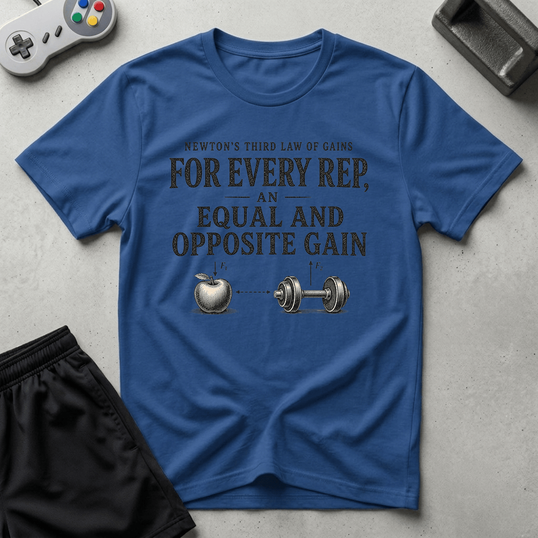 Newton's Gains T-Shirt - Royal