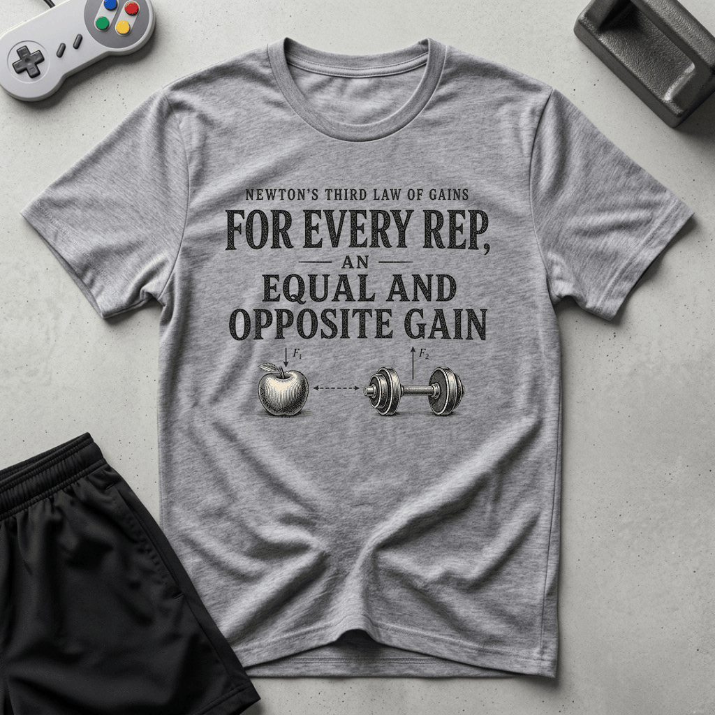 Newton's Gains T-Shirt - Sport Grey