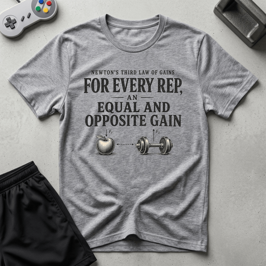 Newton's Gains T-Shirt - Sport Grey