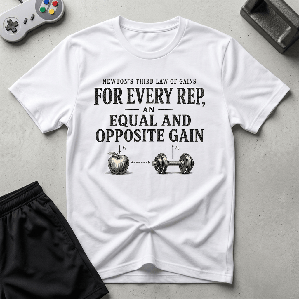 Newton's Gains T-Shirt - White