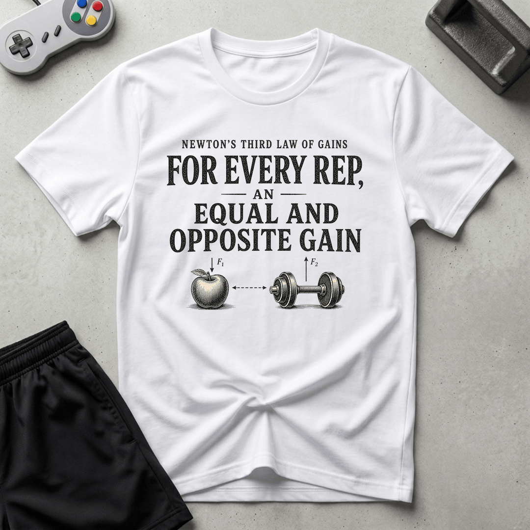 Newton's Gains T-Shirt - White