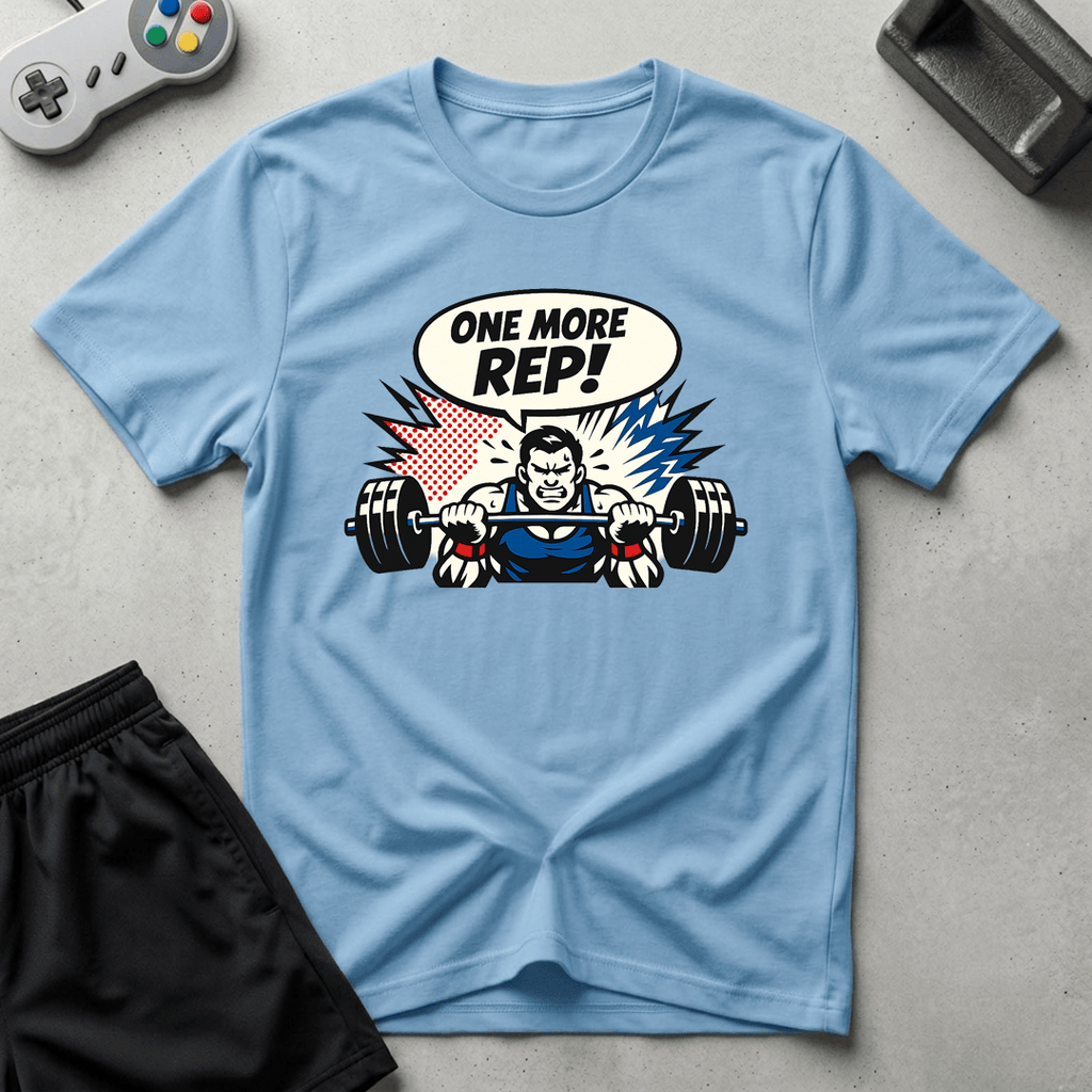 One More Rep T-Shirt - Light Blue