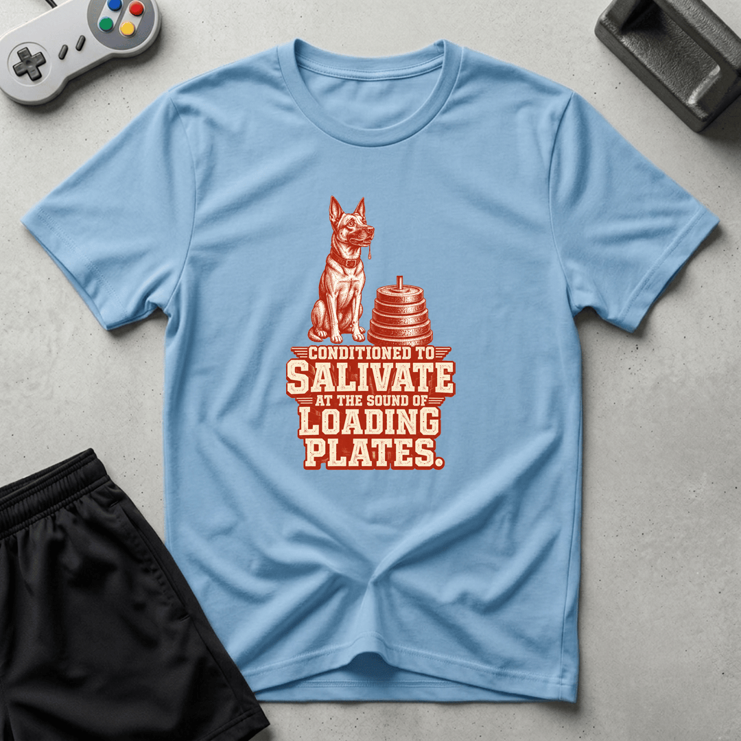 Pavlov Weight Plates T-Shirt - Light Blue