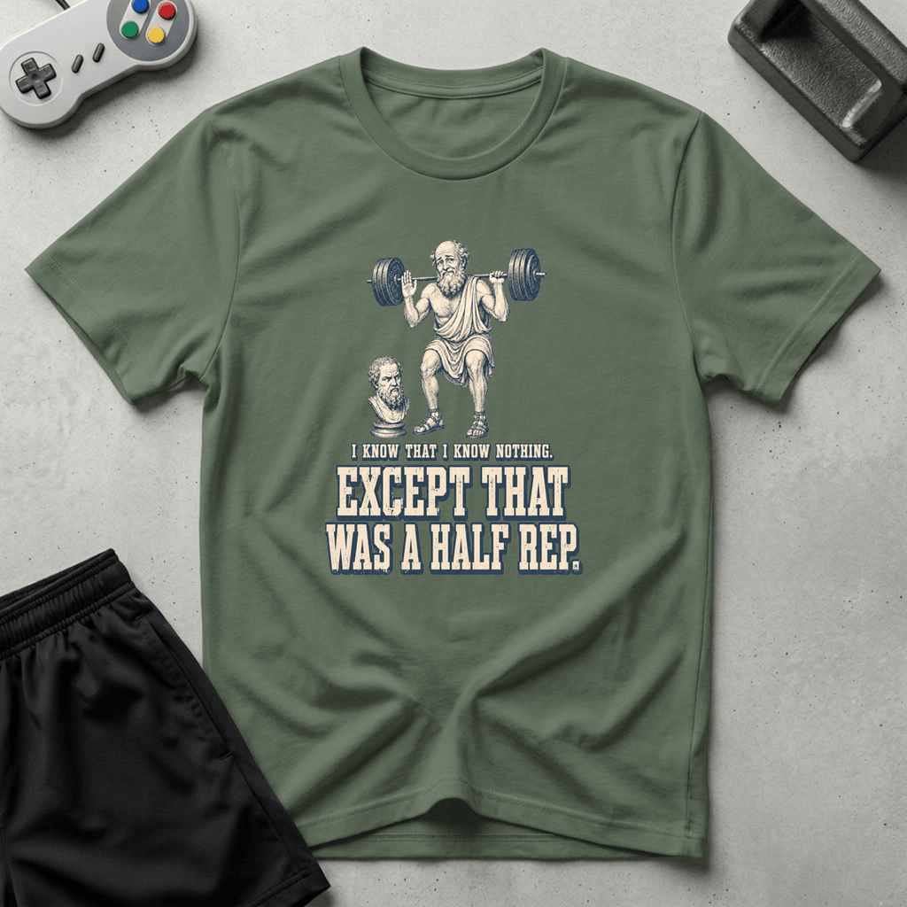 Philosophical Half-Rep T-Shirt - Military Green