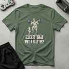Philosophical Half-Rep T-Shirt - Military Green