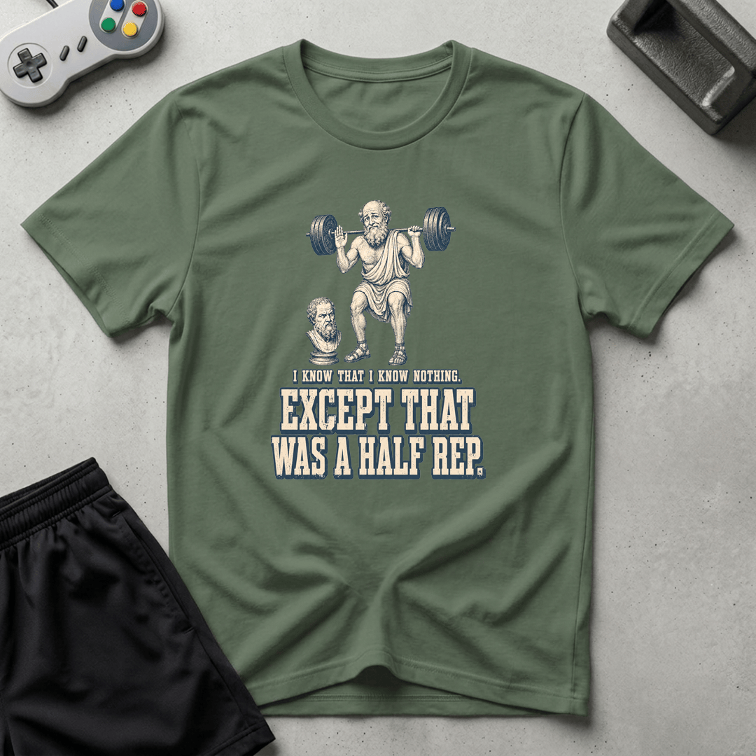 Philosophical Half-Rep T-Shirt - Military Green