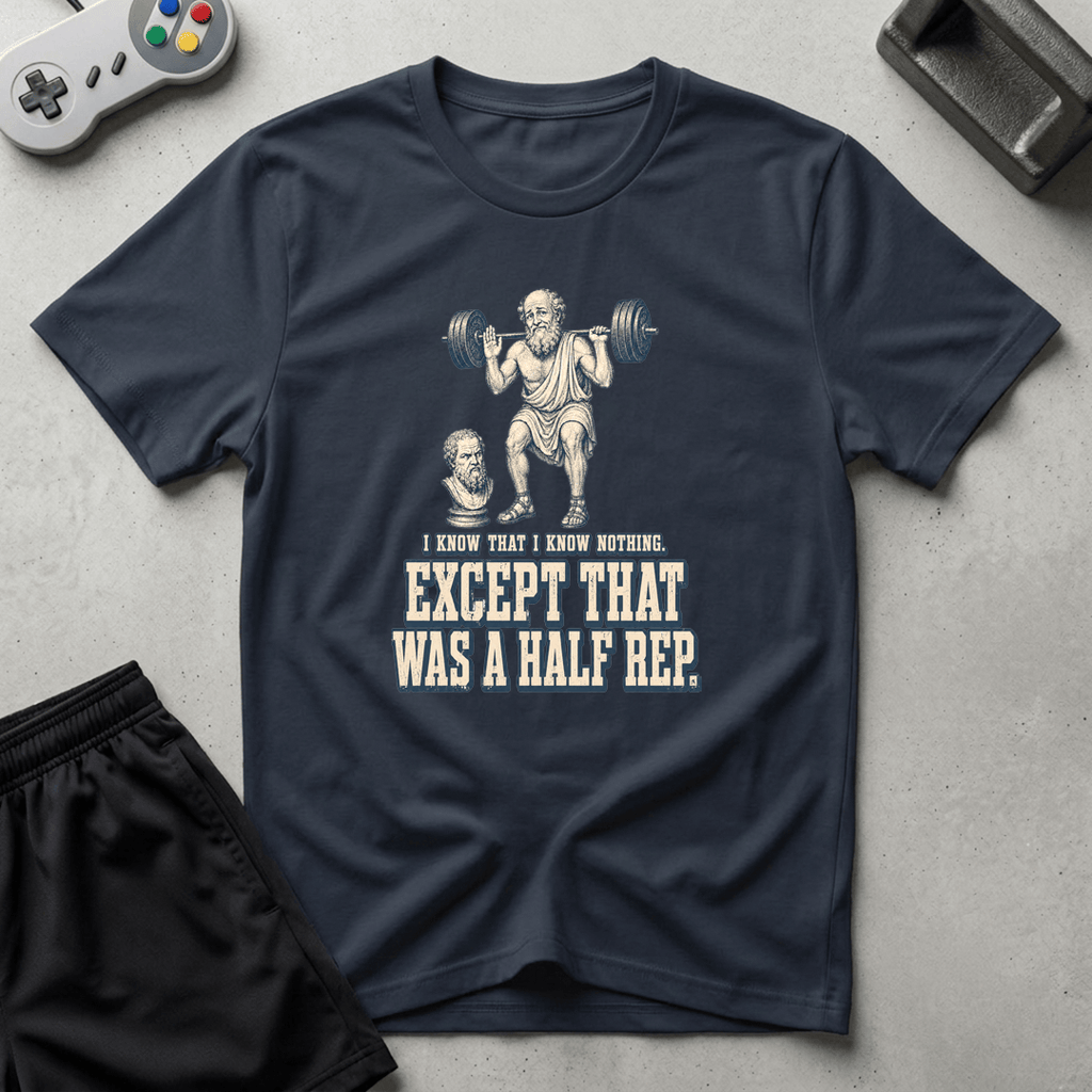 Philosophical Half-Rep T-Shirt - Navy