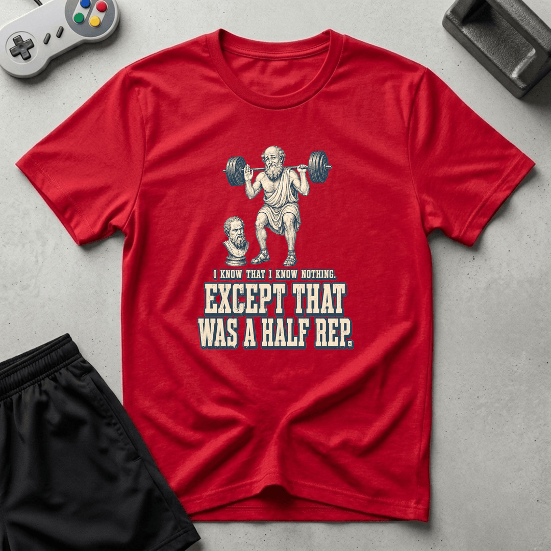 Philosophical Half-Rep T-Shirt - Red