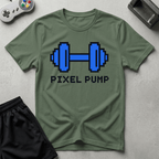 Pixel Pump T-Shirt - Military Green