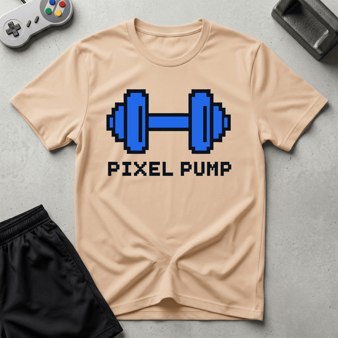 Pixel Pump T-Shirt - Natural
