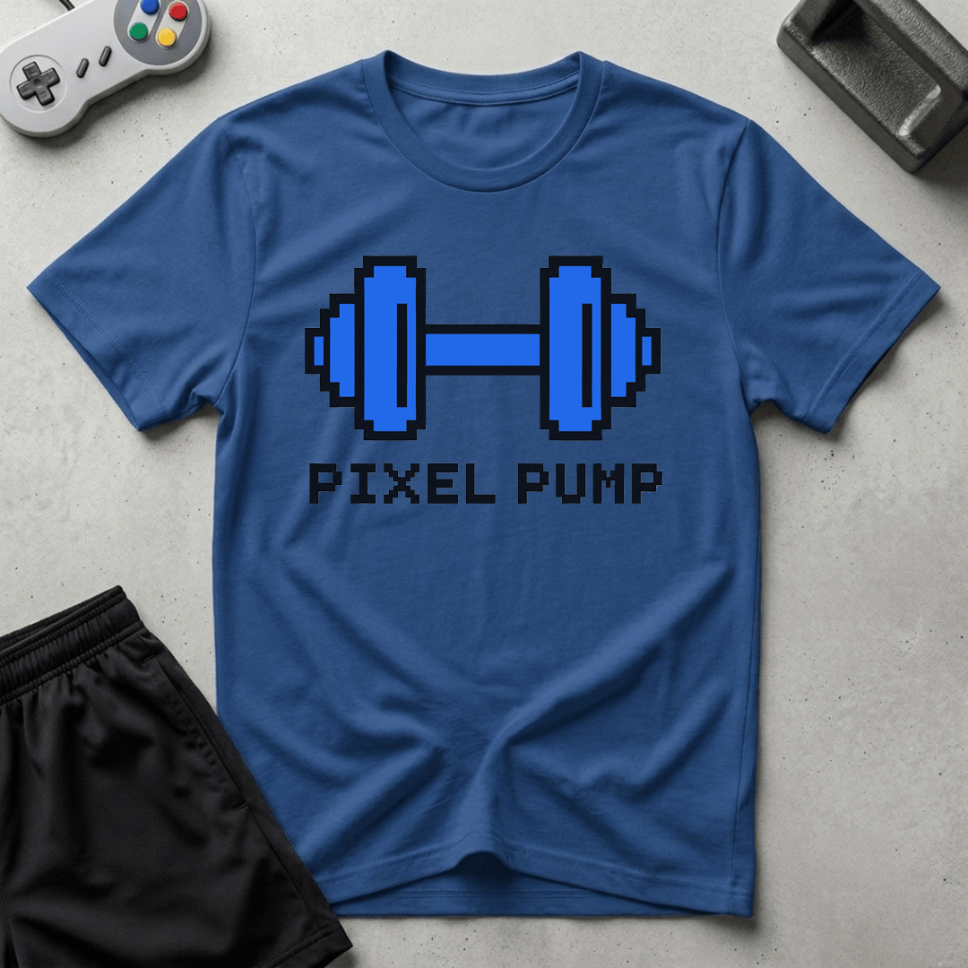 Pixel Pump T-Shirt - Royal