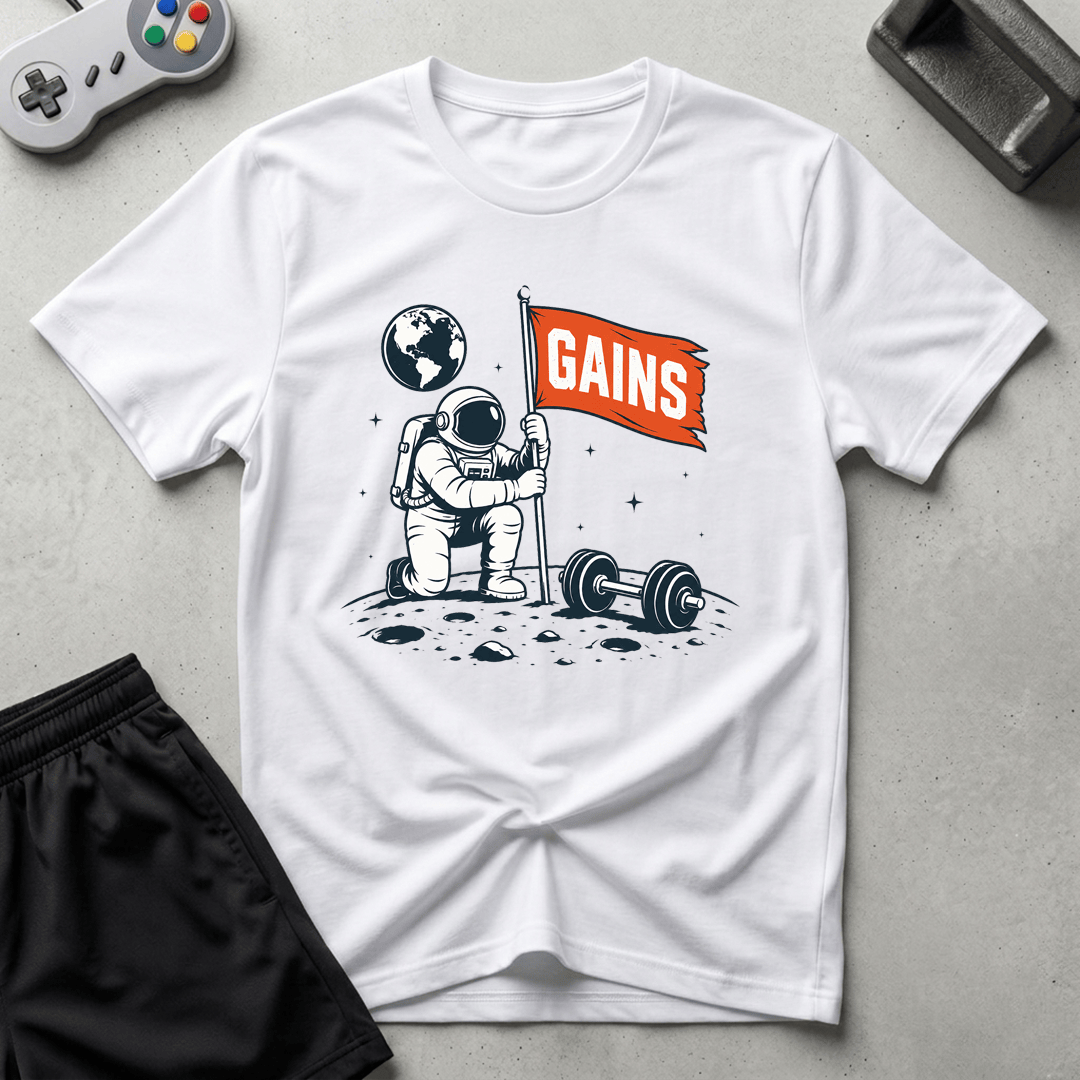 Planting Gains Flag T-Shirt - White