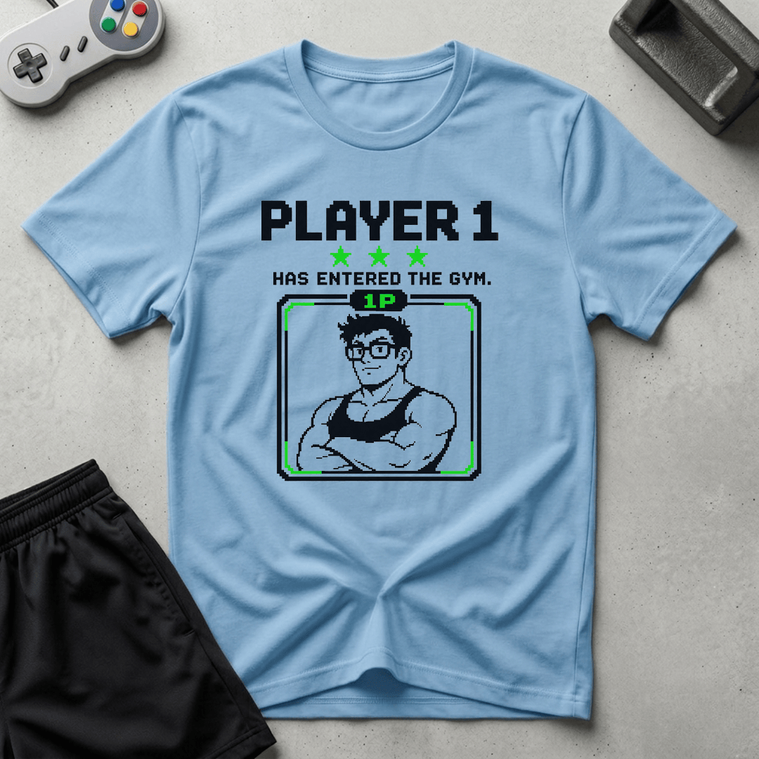 Arcade Gym T-Shirt - Light Blue