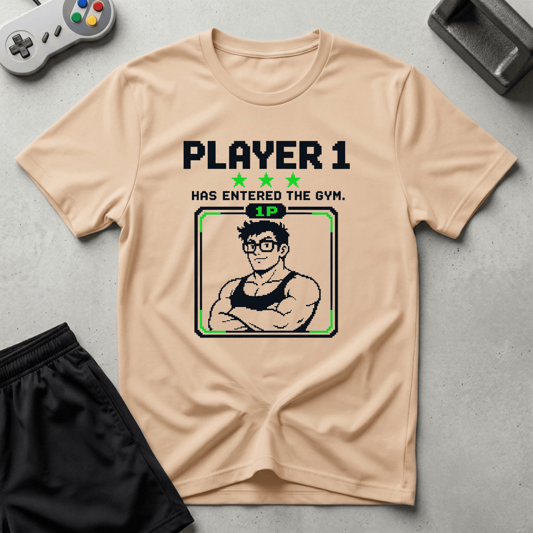 Arcade Gym T-Shirt - Natural