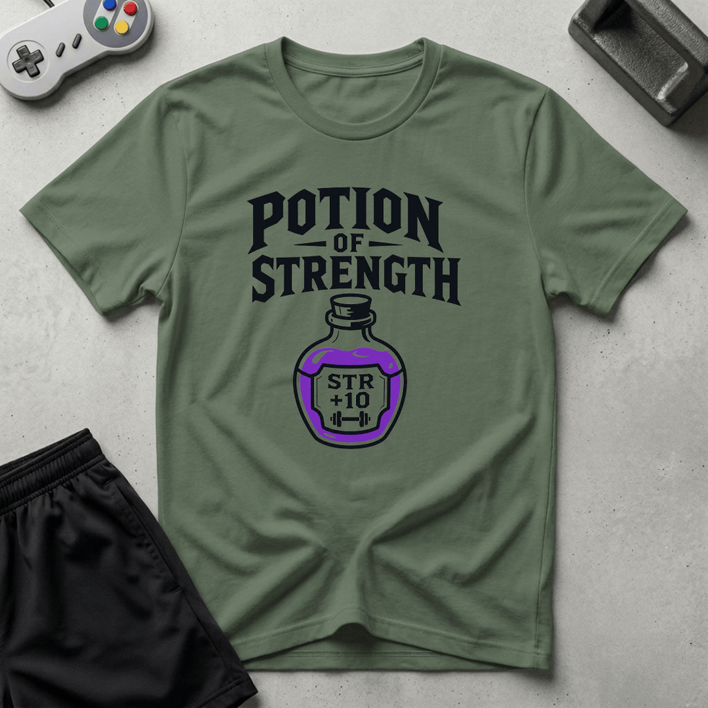 Potion of Strength T-Shirt - Military Green