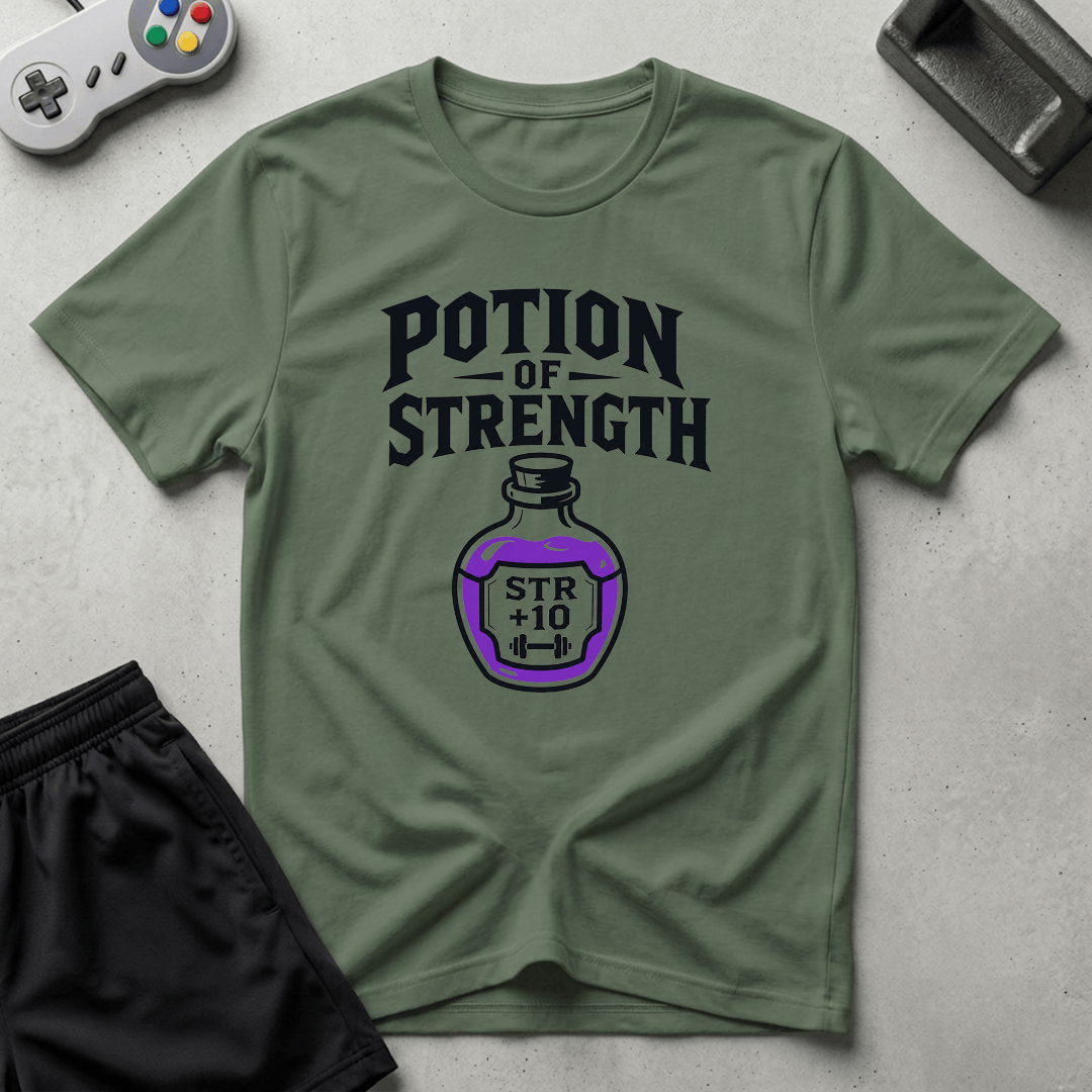 Potion of Strength T-Shirt - Military Green