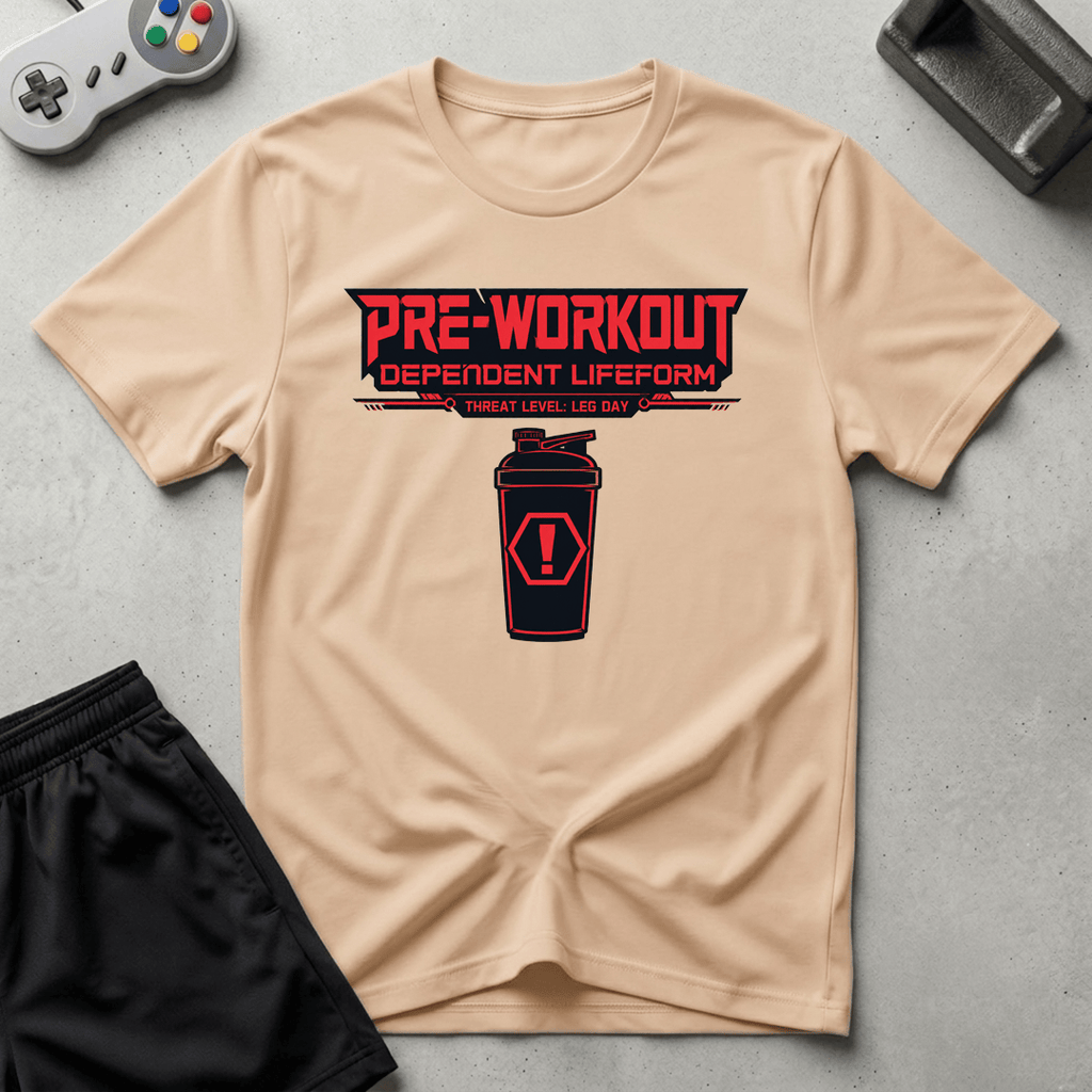Pre-Workout Dependent Lifeform T-Shirt - Natural