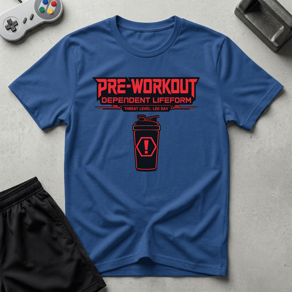 Pre-Workout Dependent Lifeform T-Shirt - Royal