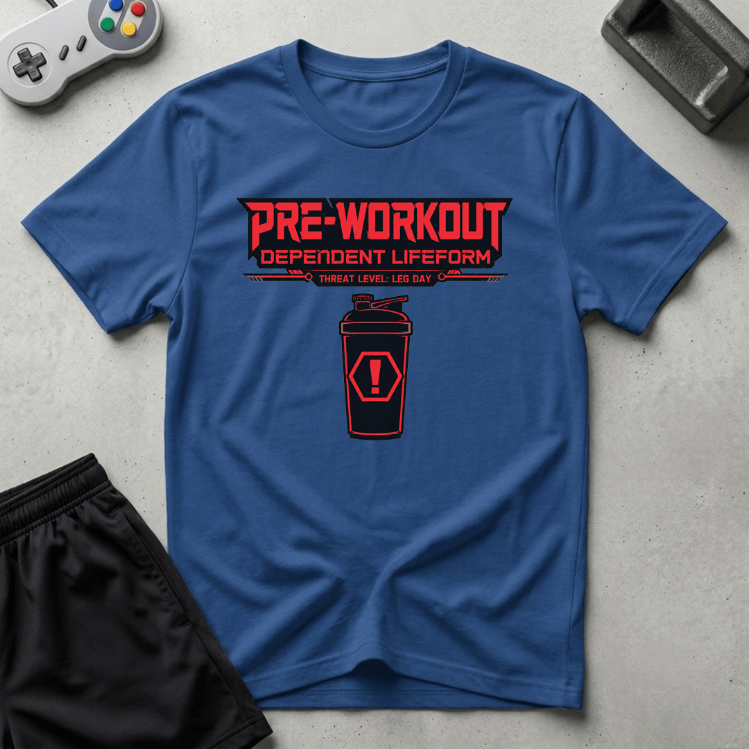 Pre-Workout Dependent Lifeform T-Shirt - Royal