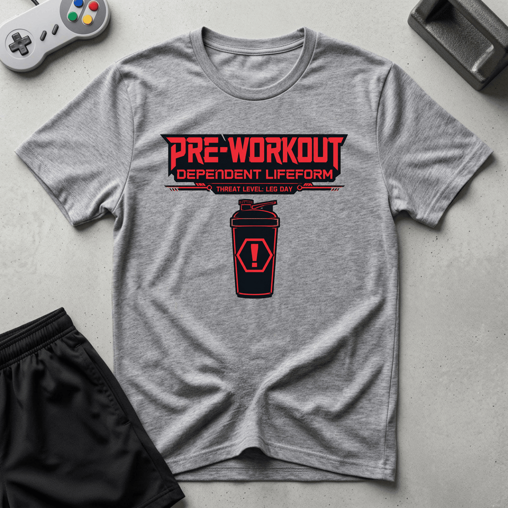 Pre-Workout Dependent Lifeform T-Shirt - Sport Grey