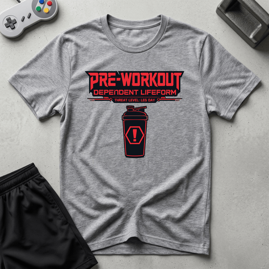 Pre-Workout Dependent Lifeform T-Shirt - Sport Grey